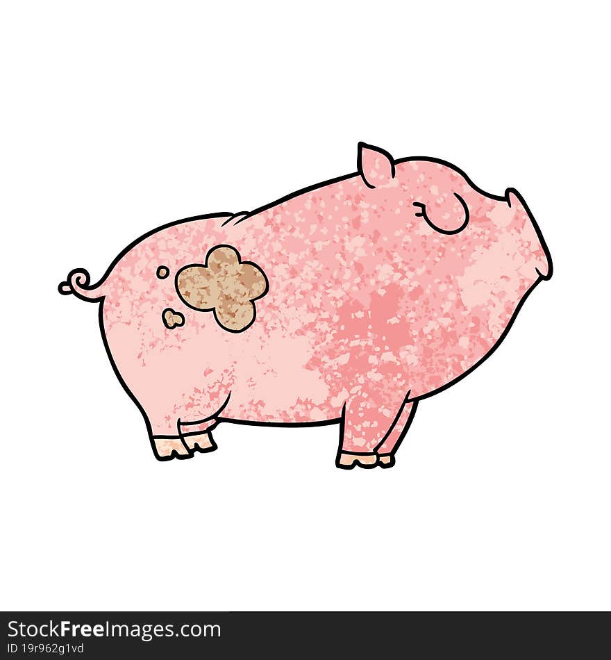 cartoon pig. cartoon pig