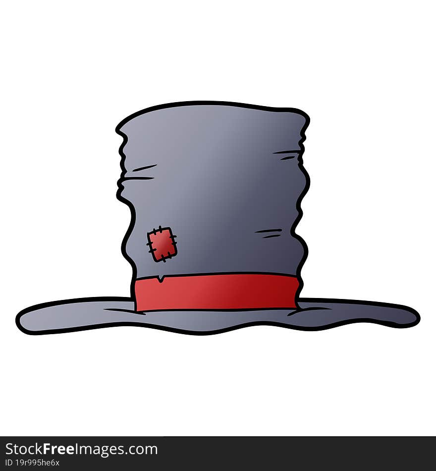 old top hat cartoon. old top hat cartoon