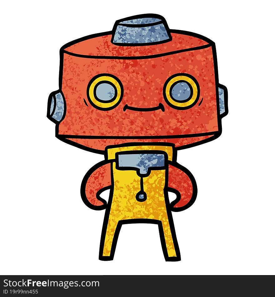 cartoon robot. cartoon robot