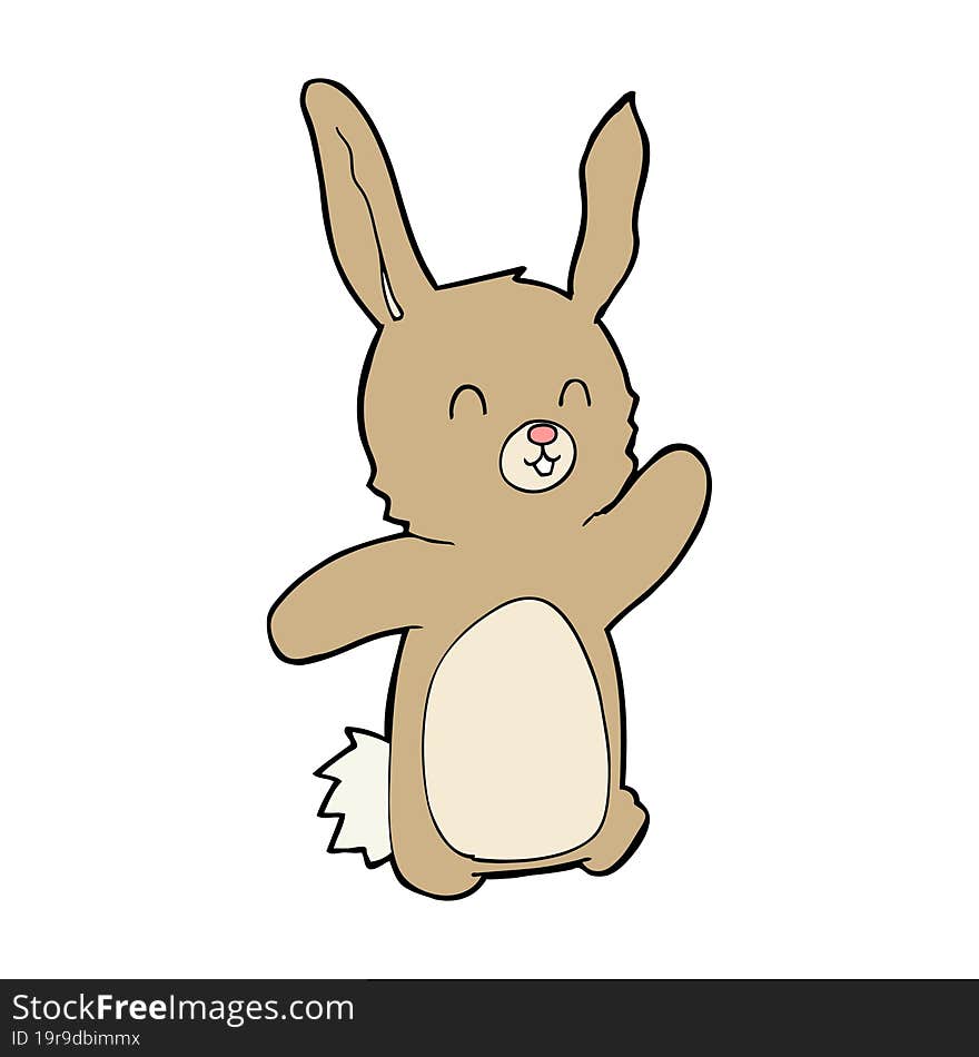 Cartoon Happy Rabbit