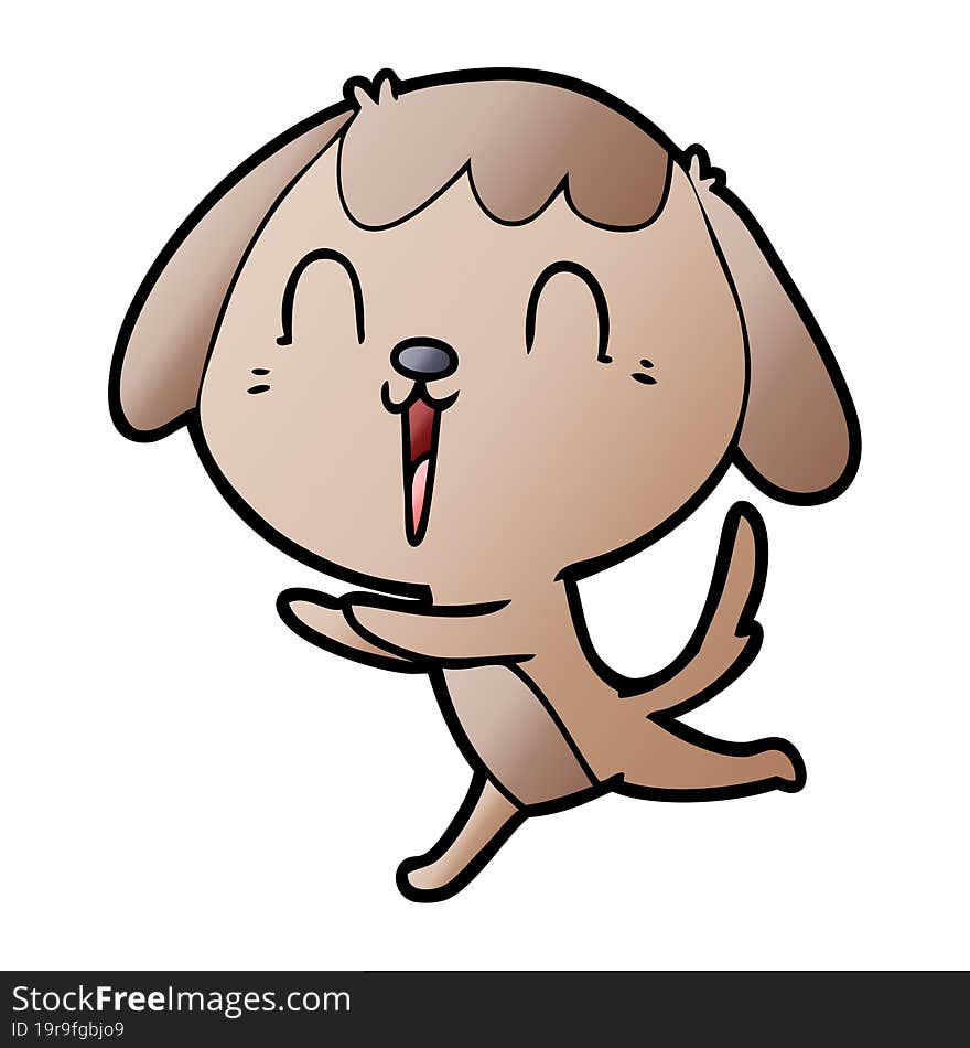 cute cartoon dog. cute cartoon dog