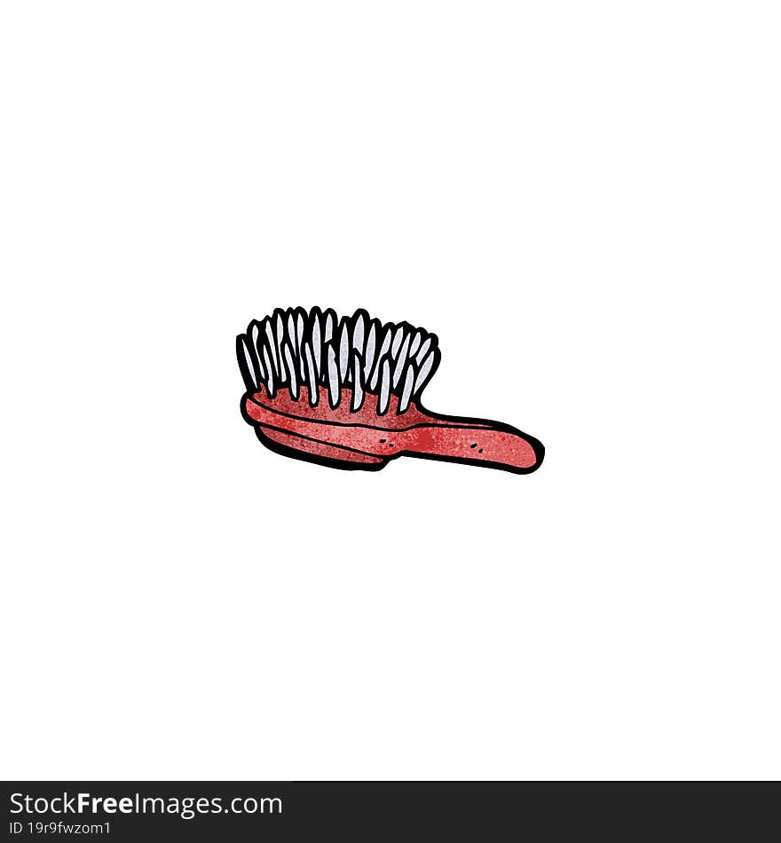 cartoon hairbrush