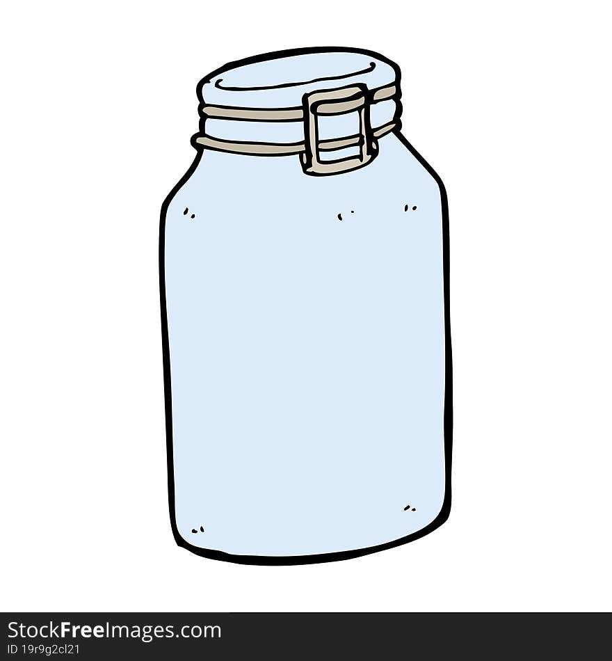 Cartoon Glass Jar