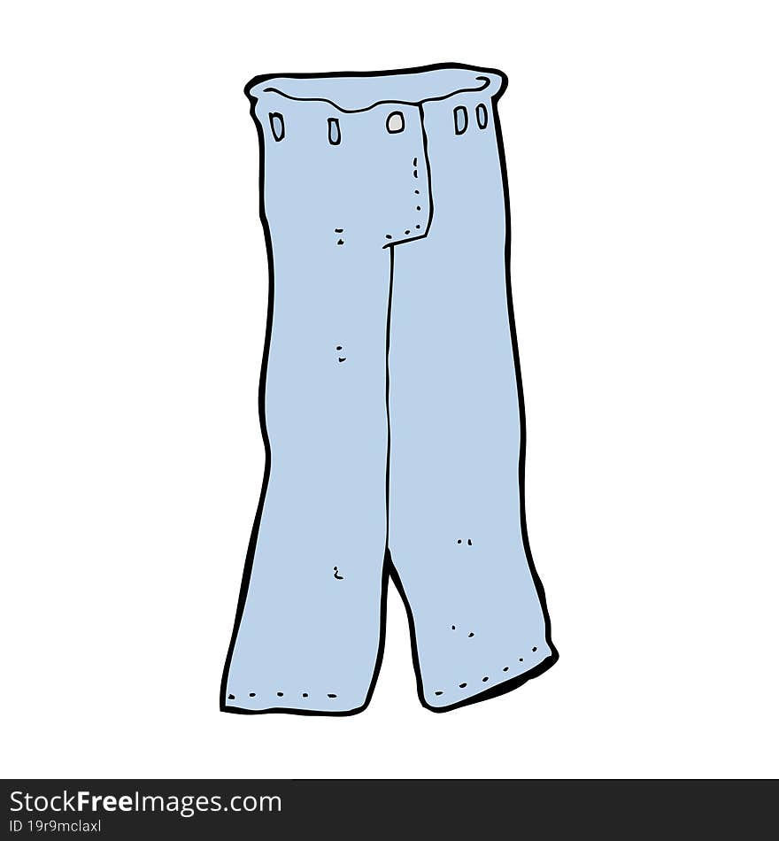 cartoon pair of jeans