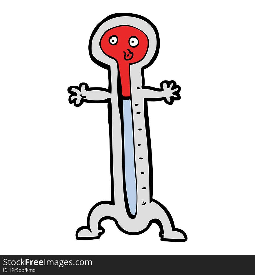 cartoon thermometer