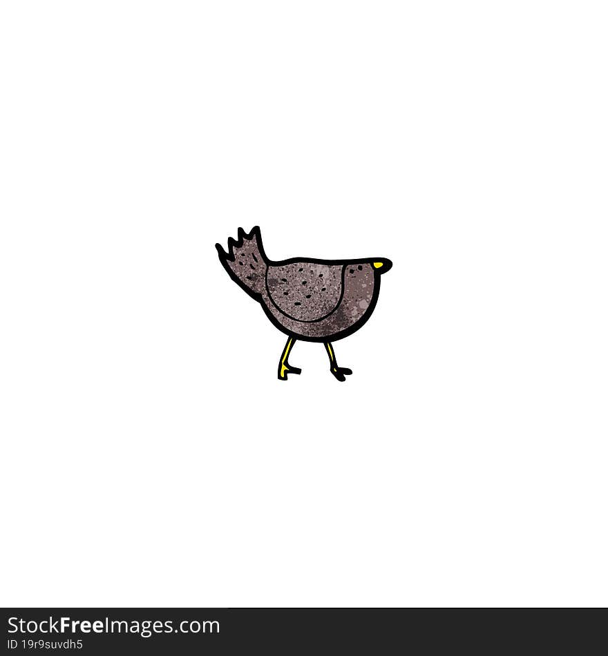 Cartoon Black Bird