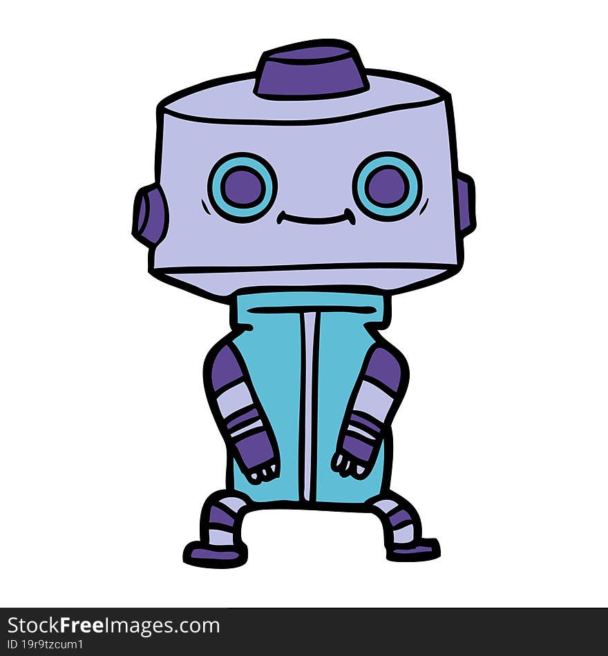 cartoon robot. cartoon robot