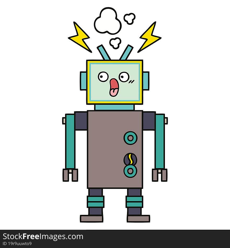 Cute Cartoon Robot