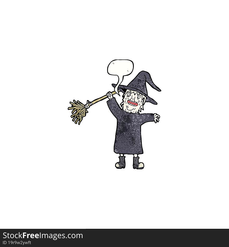 spooky witch cartoon