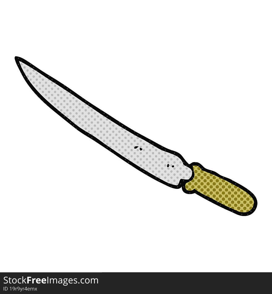 cartoon kitchen knife