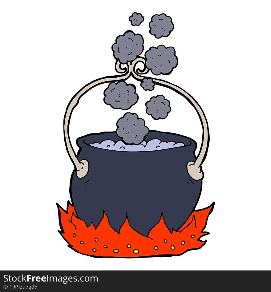 cartoon witch s cauldron