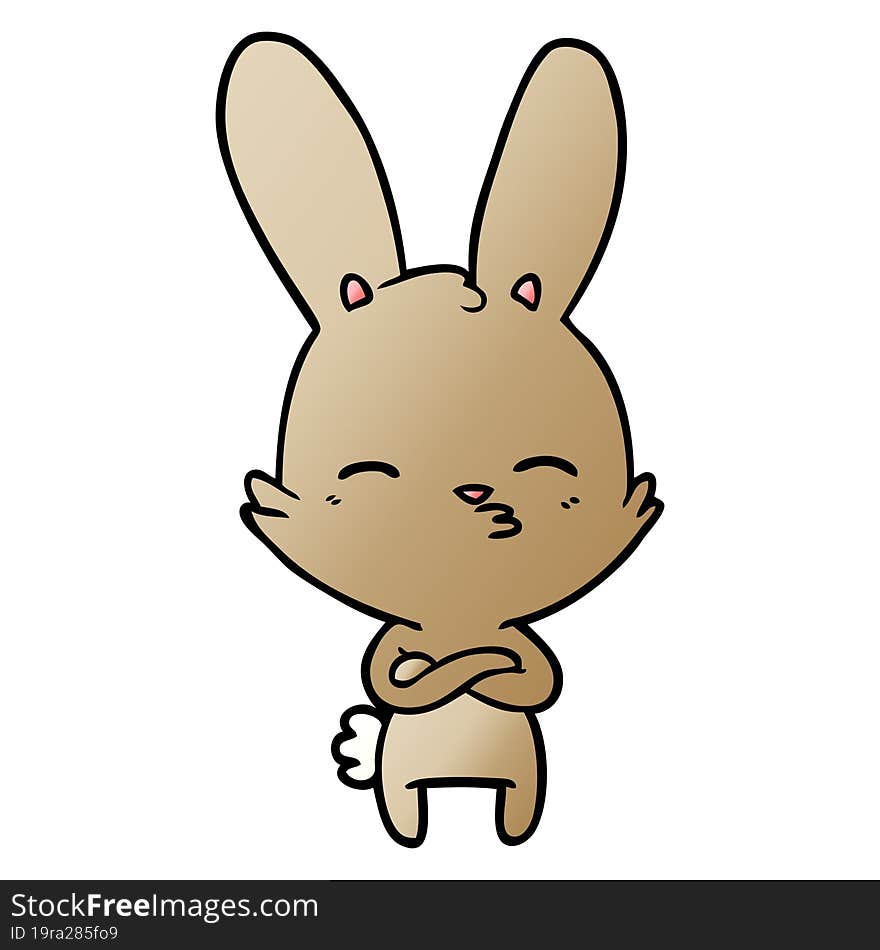 curious bunny cartoon. curious bunny cartoon