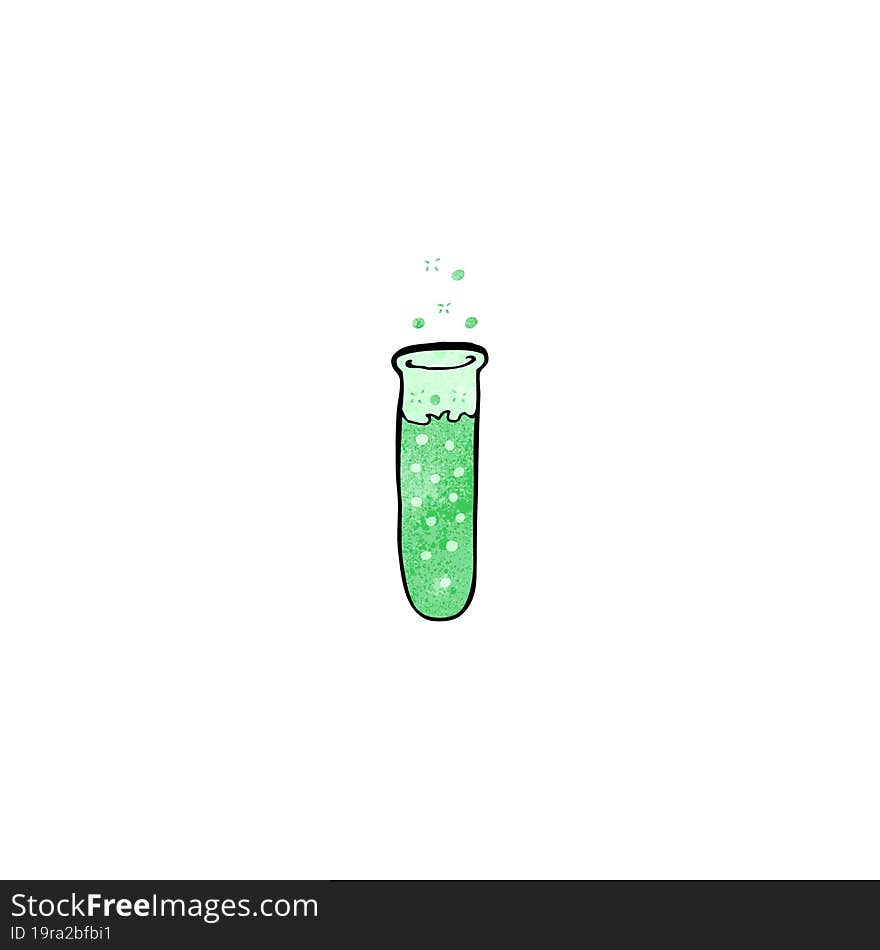 cartoon test tube