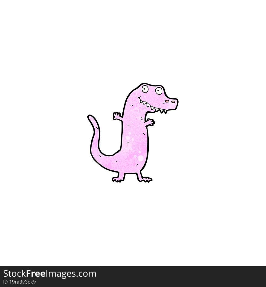 Cartoon Pink Dinosaur