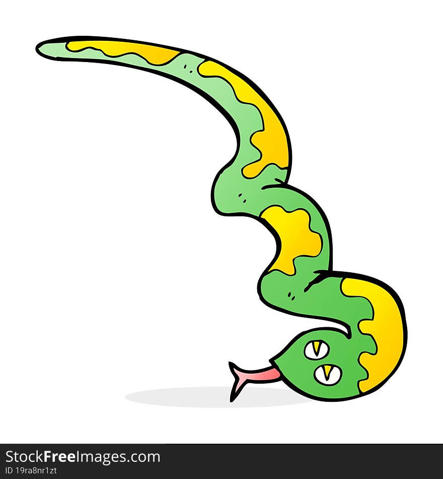 cartoon hissing snake