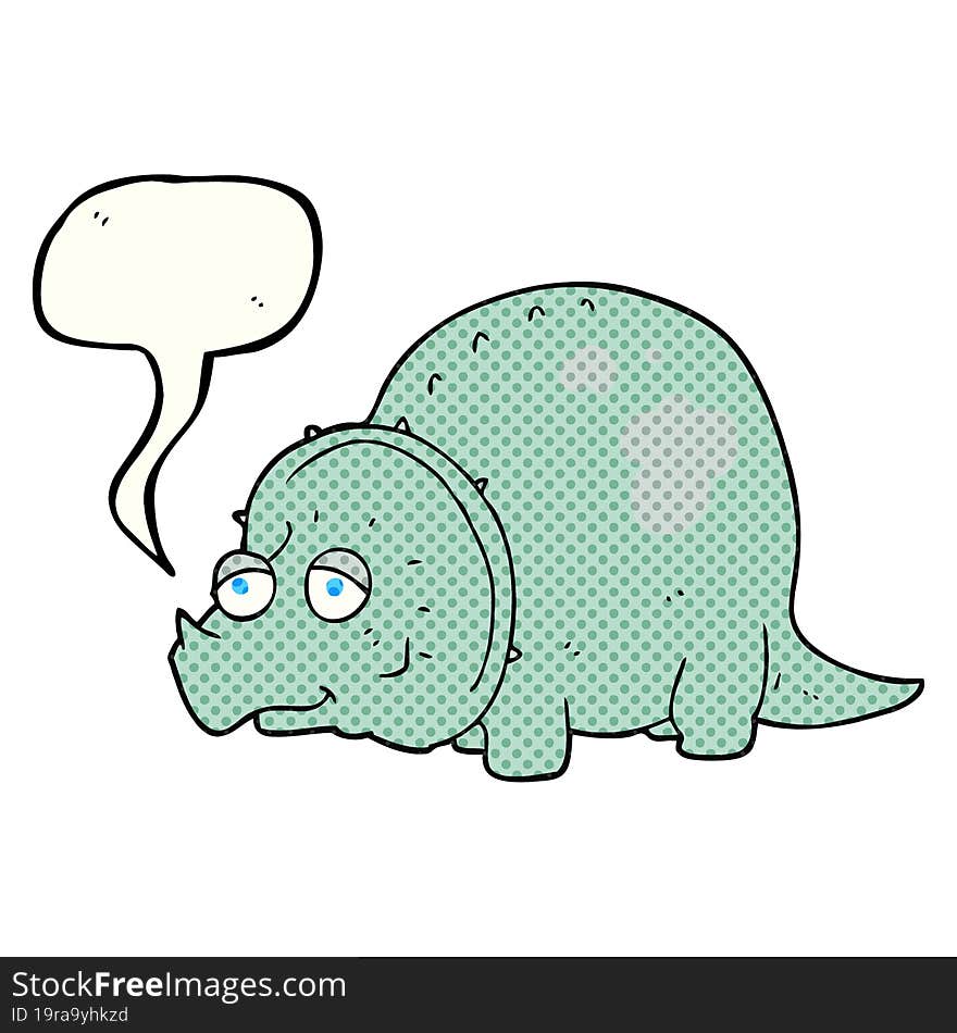 comic book speech bubble cartoon dinosaur