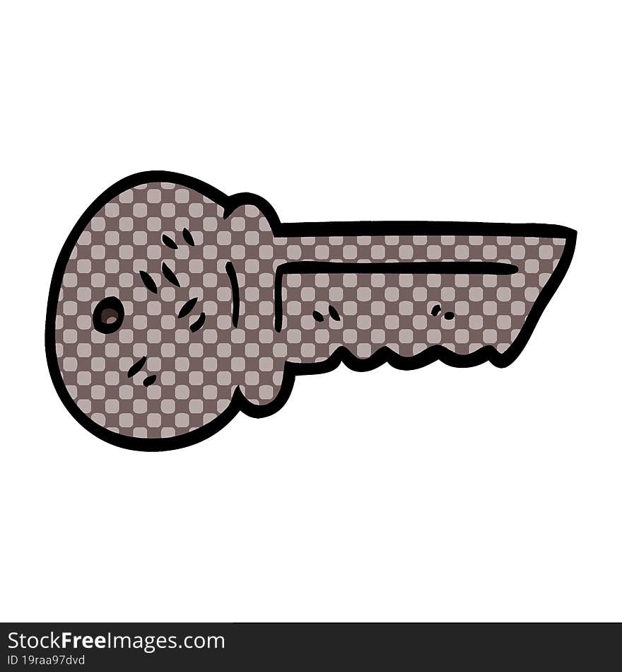 Cartoon Doodle Metal Key