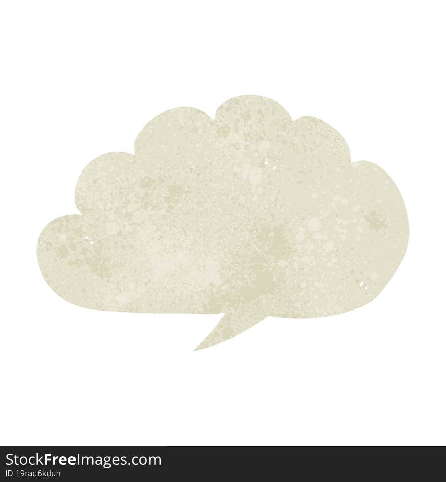 carton cloud speech bubble