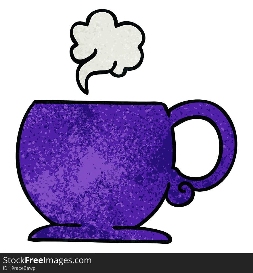 Quirky Hand Drawn Cartoon Hot Drink