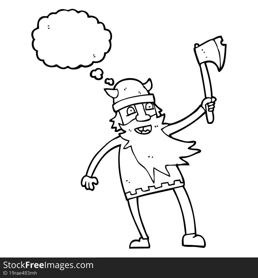 thought bubble cartoon viking