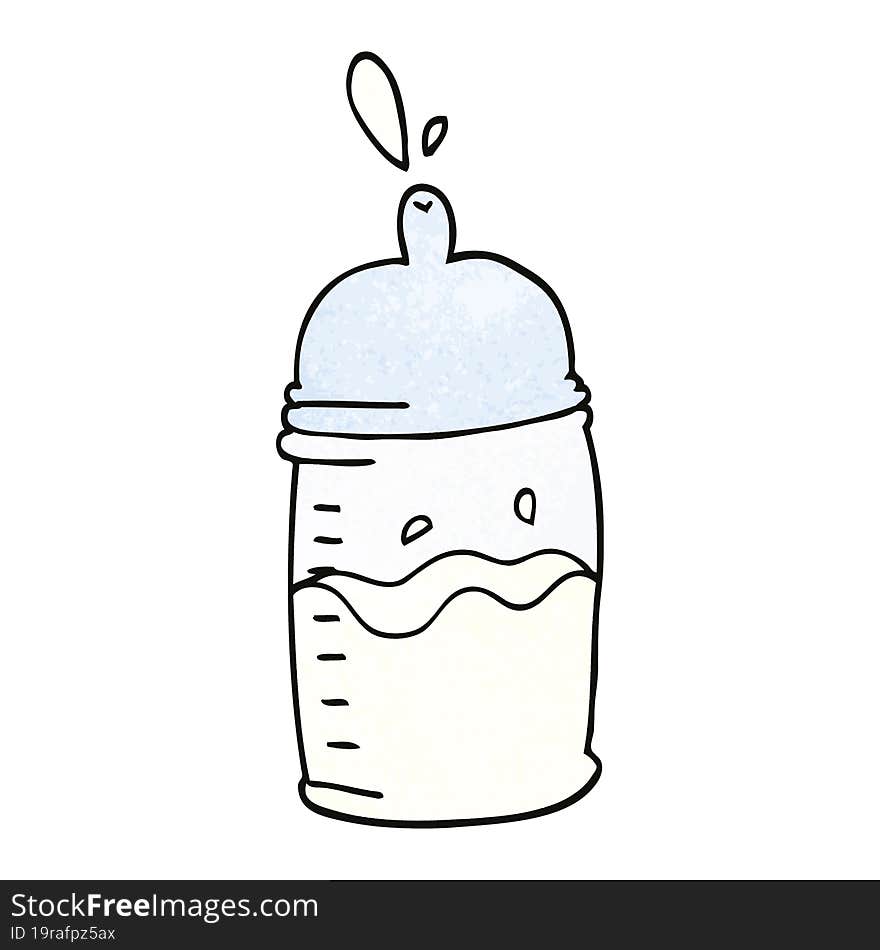 Cartoon Doodle Baby Bottle