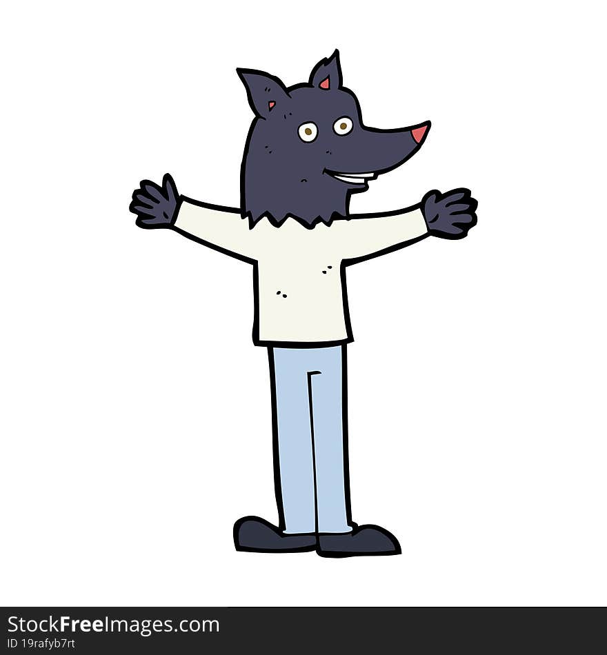 cartoon werewolf