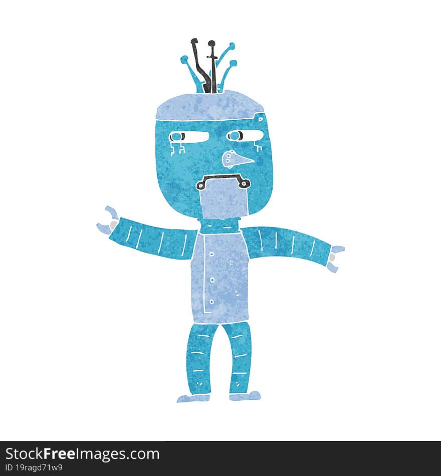 cartoon robot