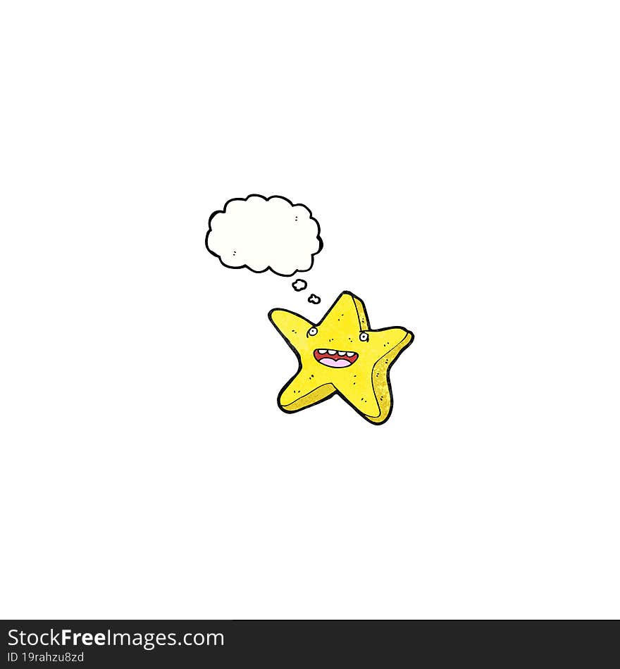 Happy Star Cartoon