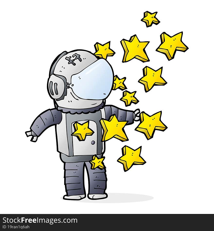 cartoon spaceman