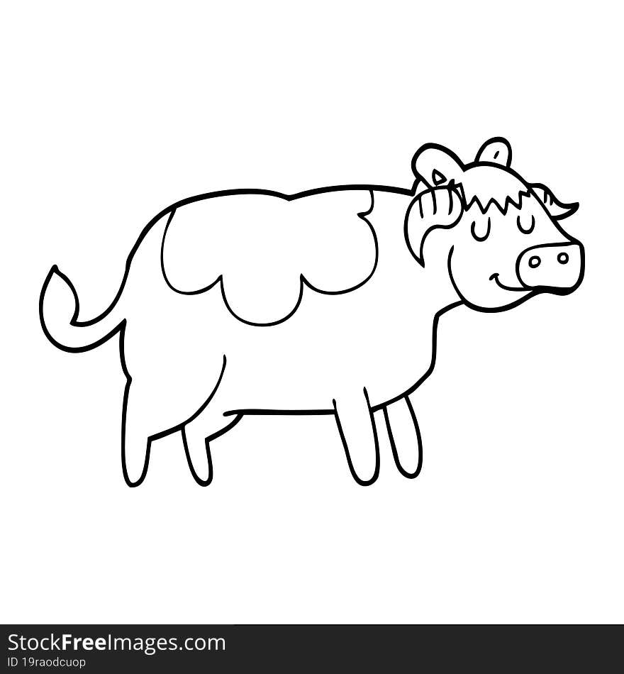 cartoon cow