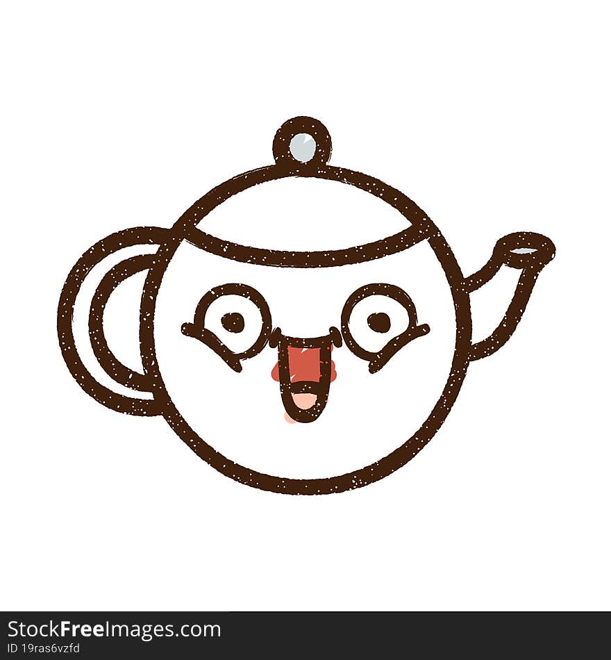 Teapot Chalk Drawing