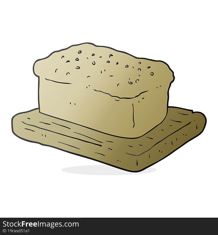 cartoon loaf of bread