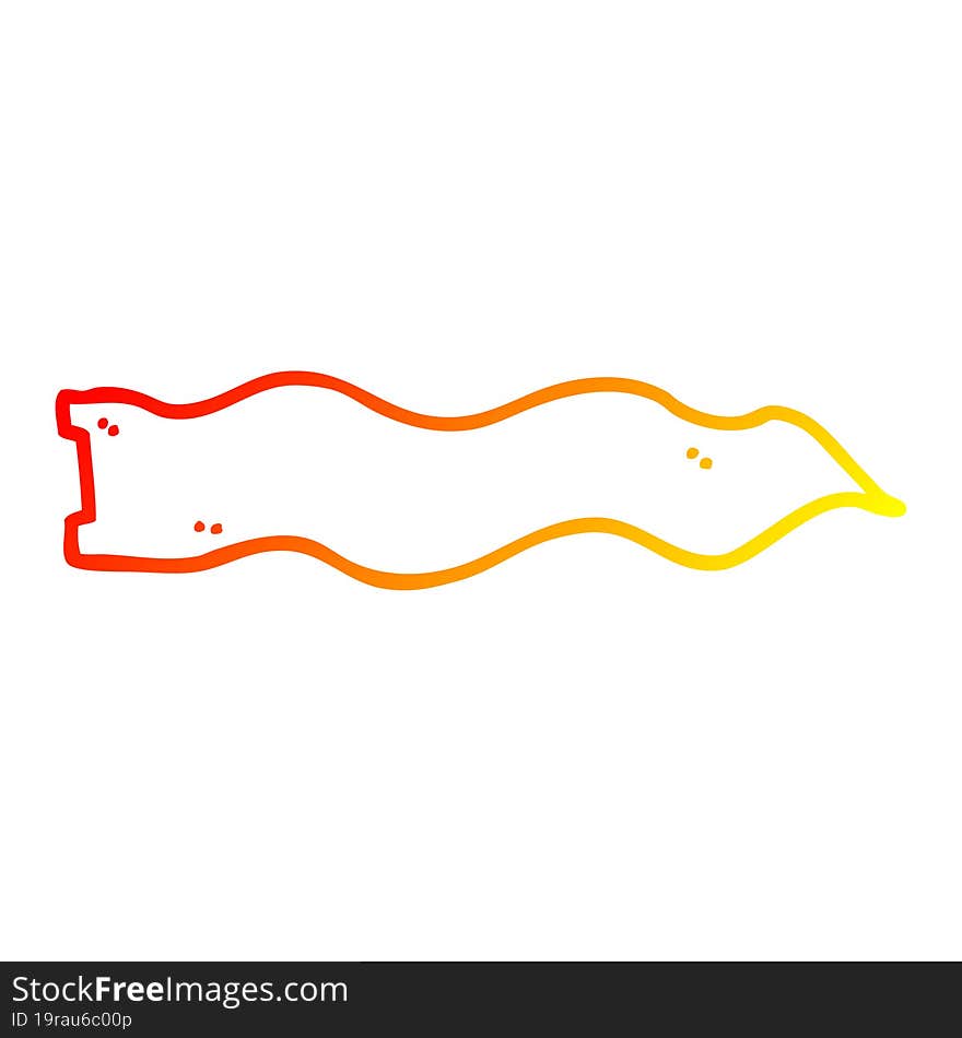 Warm Gradient Line Drawing Cartoon Waving Banner