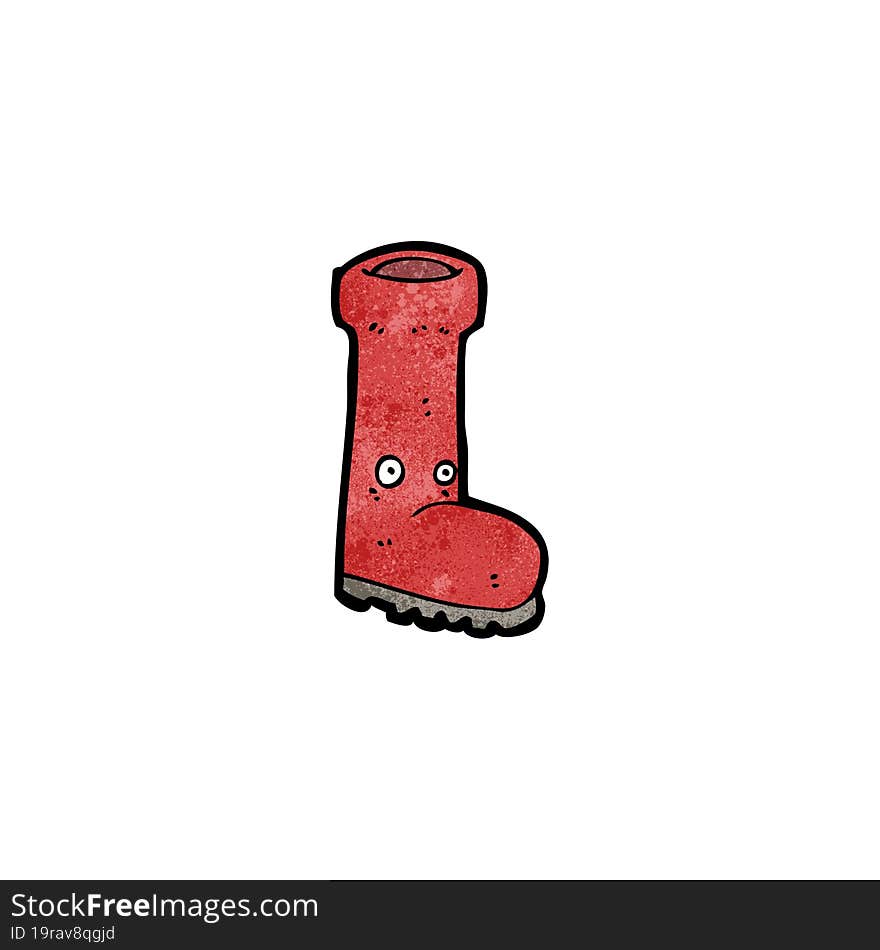 cartoon wellington boot