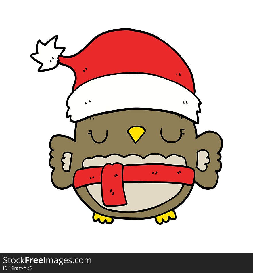 Cute Christmas Owl