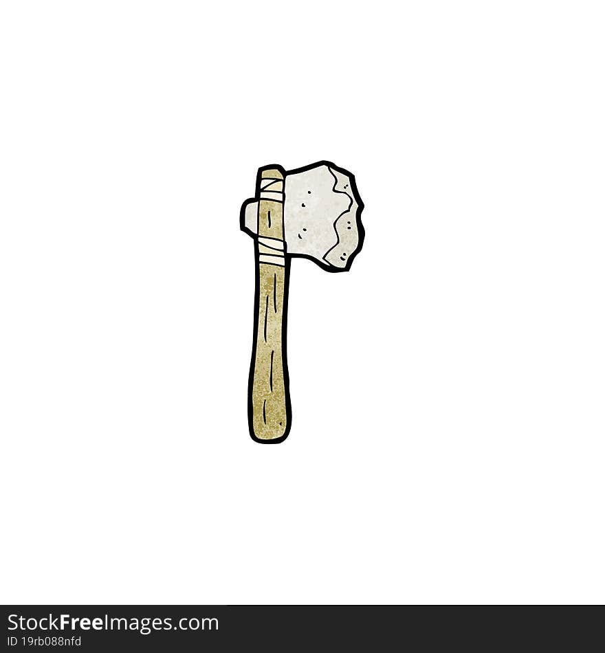 cartoon stone axe