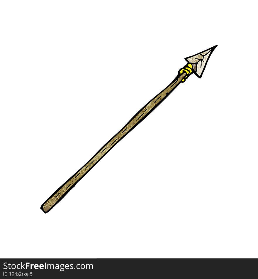 cartoon primitive spear