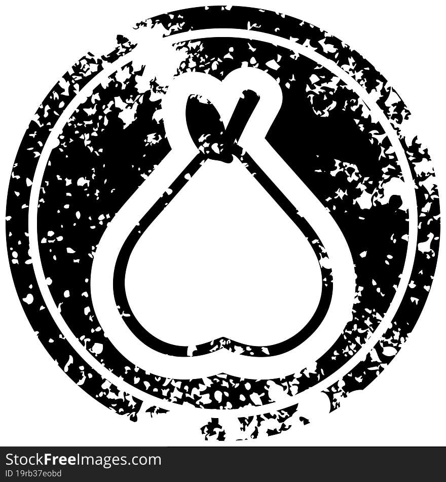 Organic Pear Distressed Icon