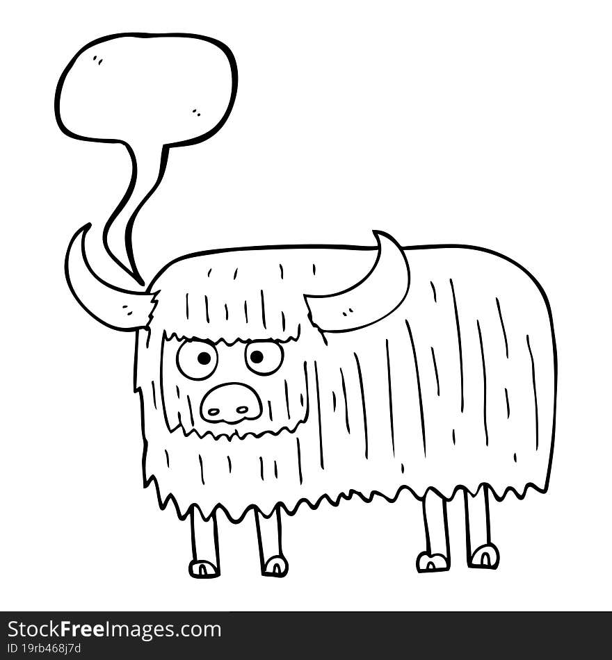 speech bubble cartoon hairy cow