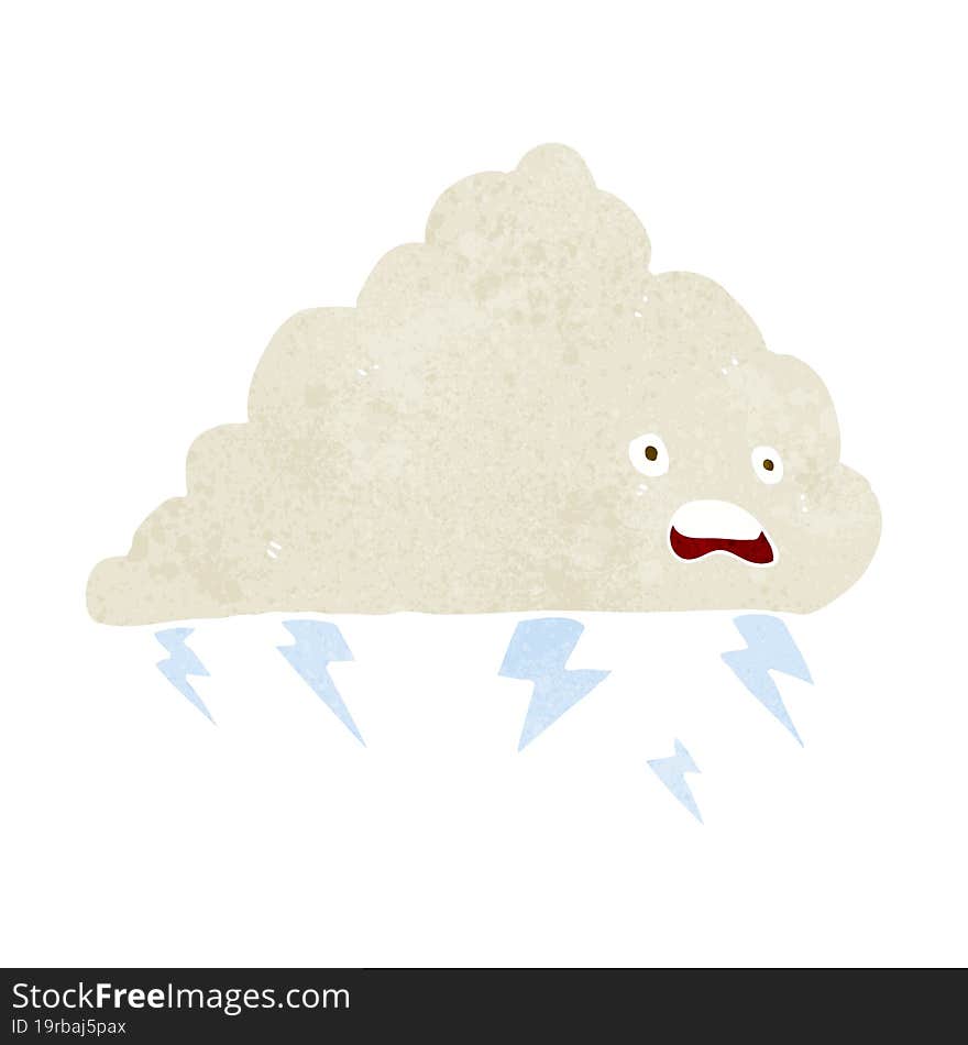 cartoon thundercloud