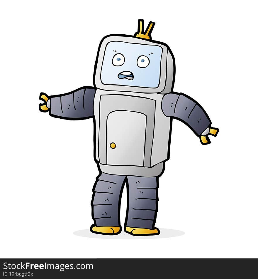 Cartoon Funny Robot