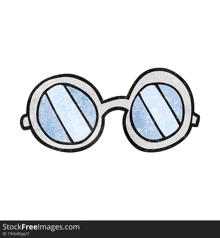 textured cartoon glasses