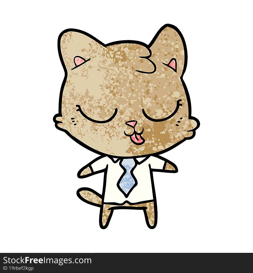 cartoon business cat. cartoon business cat