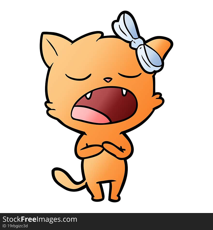 cartoon singing cat. cartoon singing cat