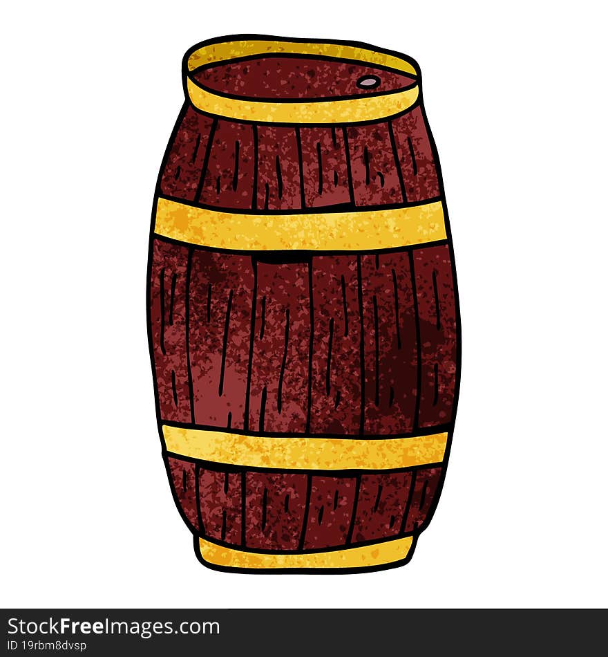 cartoon doodle of a barrel