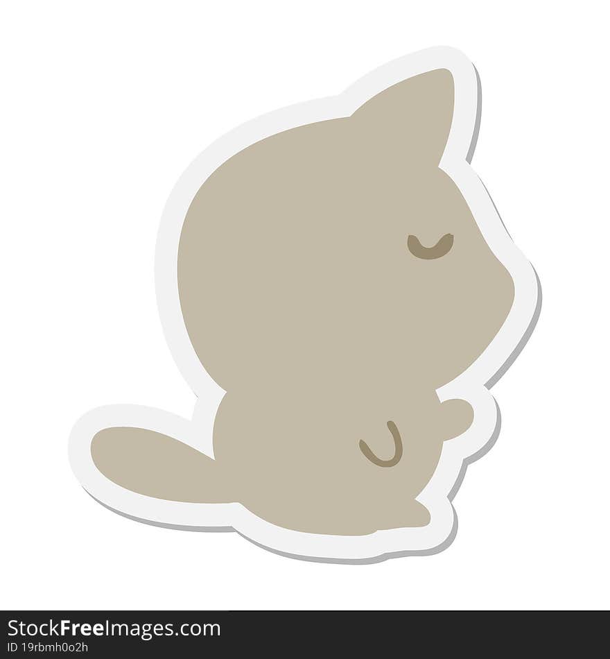 cute little cat sticker