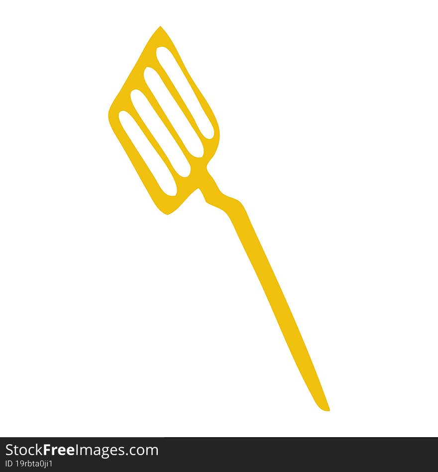 Quirky Hand Drawn Cartoon Spatula