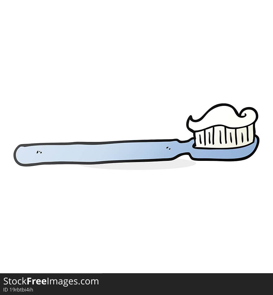 cartoon toothbrush