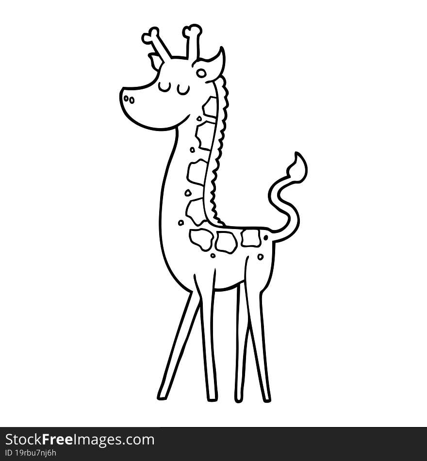 cartoon giraffe