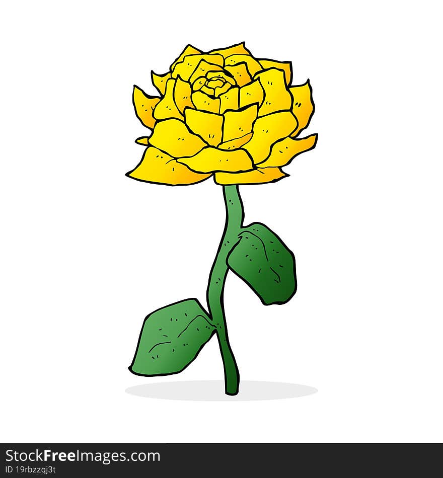 Yellow Rose Cartoon